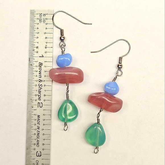 Glass Beaded Earrings - Picture 8 of 8